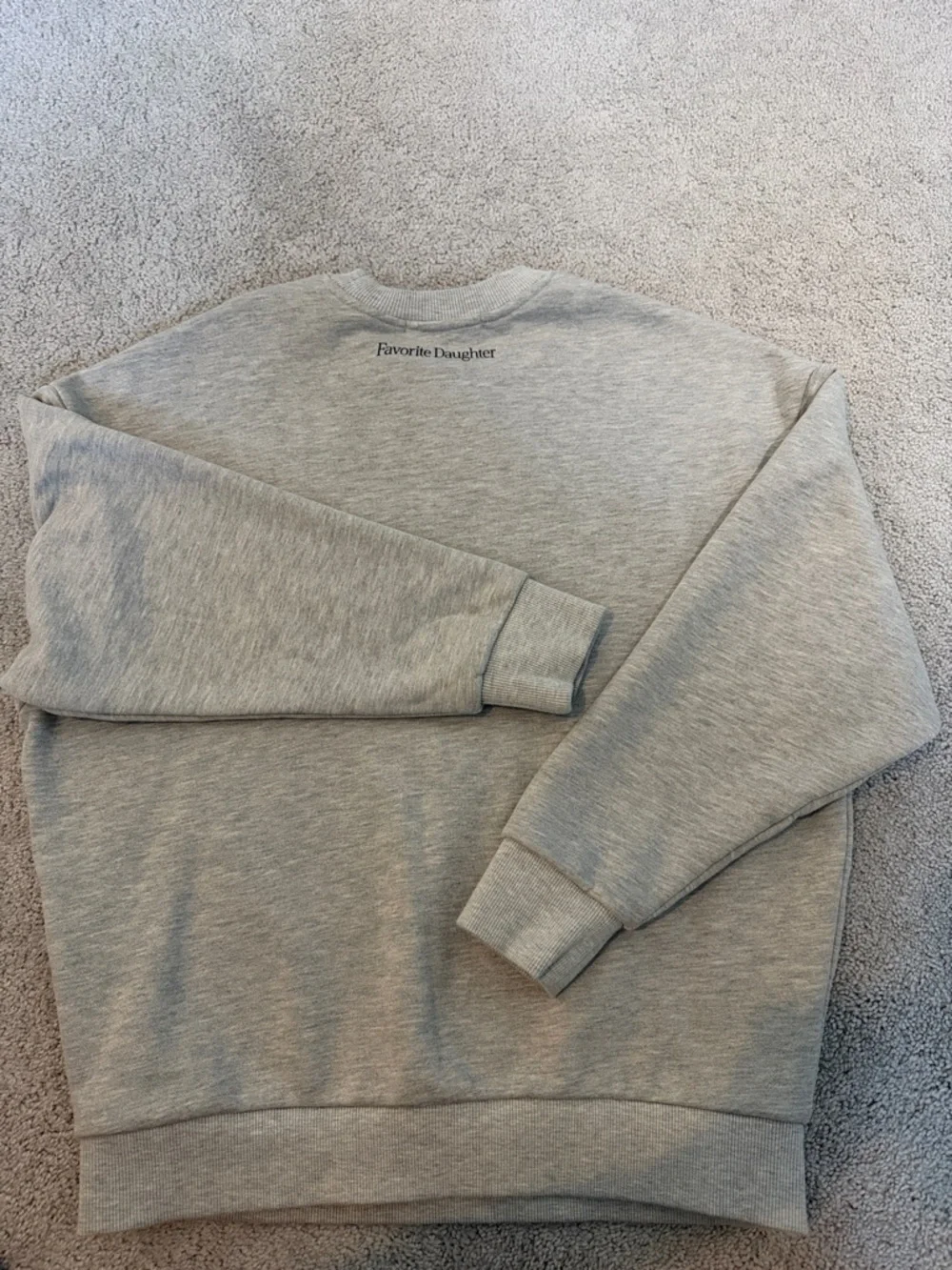 Favorite Daughter Gray Crewneck Sweatshirt with Black 'Go Sports' Graphic - Picture 3 of 4